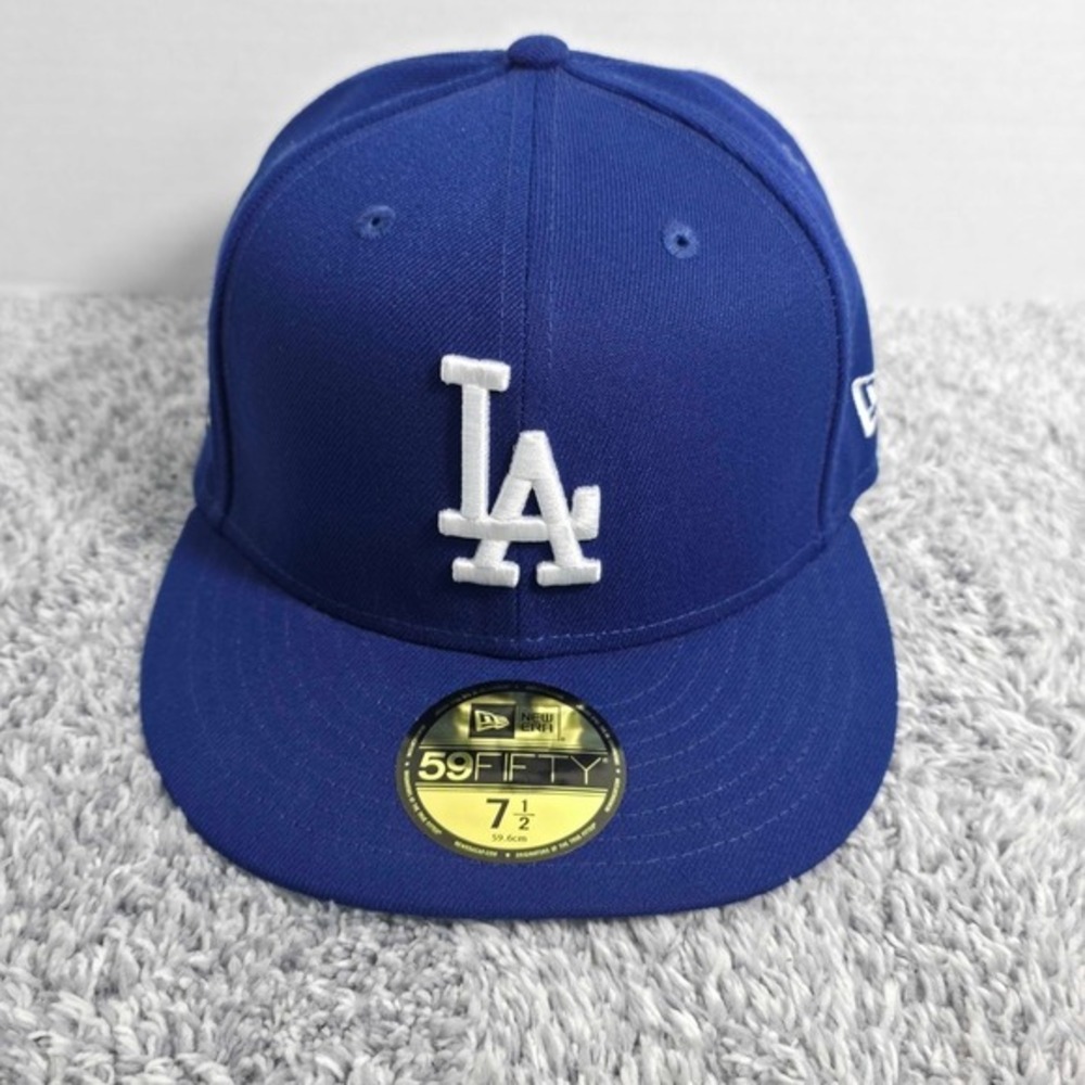 New Era 59FIFTY Los Angeles Dodgers 2020 World Series 7 1/2 Fitted Hat Cap NWT